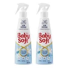 Kit 2 Neutralizador Sem Passar Baby Soft Desamassa Perfuma Roupa