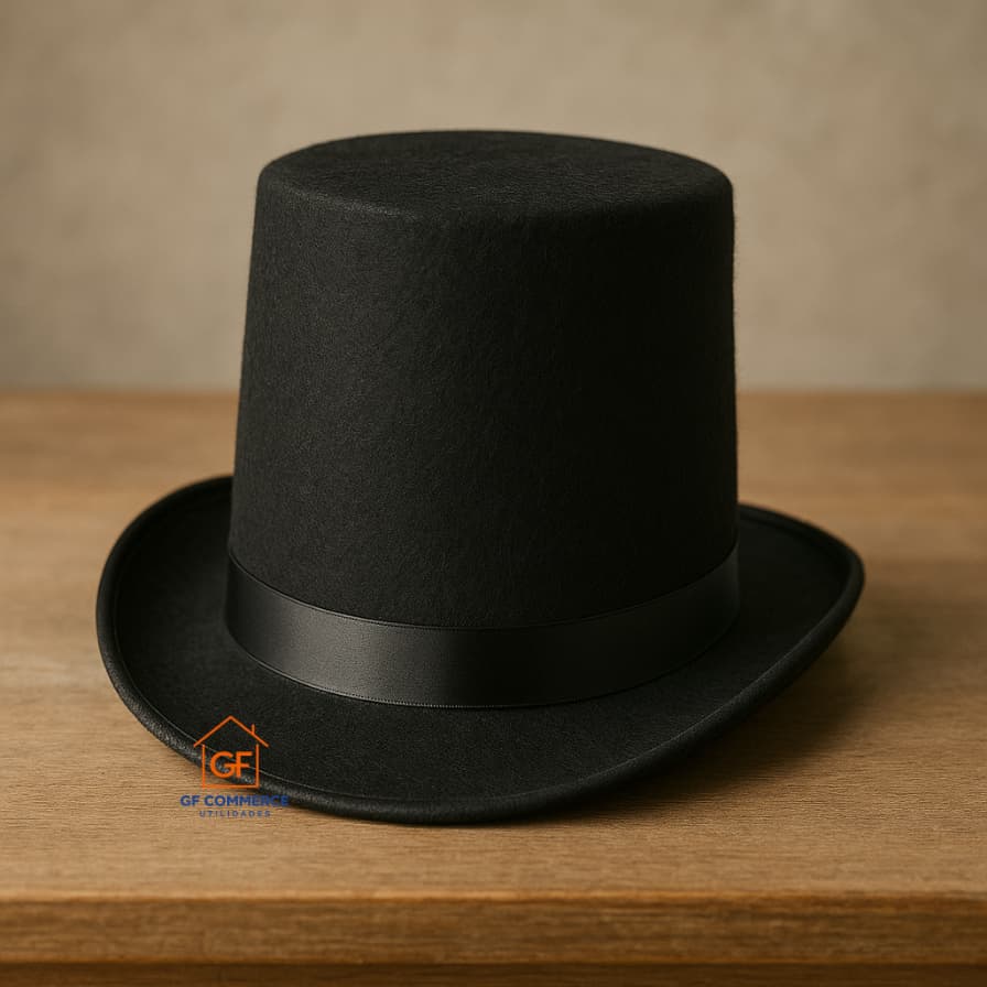 Cartola Preta Chapéu de  Magico Tamanho Adulto 58 | 60 Halloween Carnaval Casamento