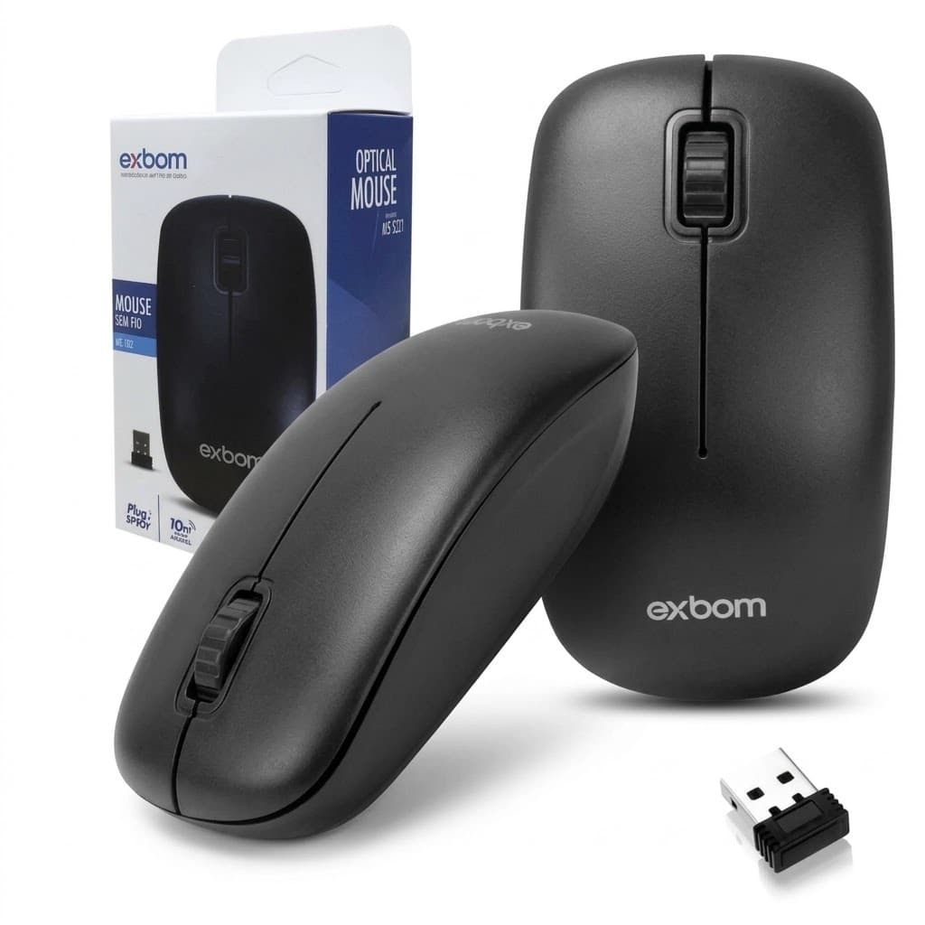 Mouse sem fio MS-S22 2.4Ghz EXBOM