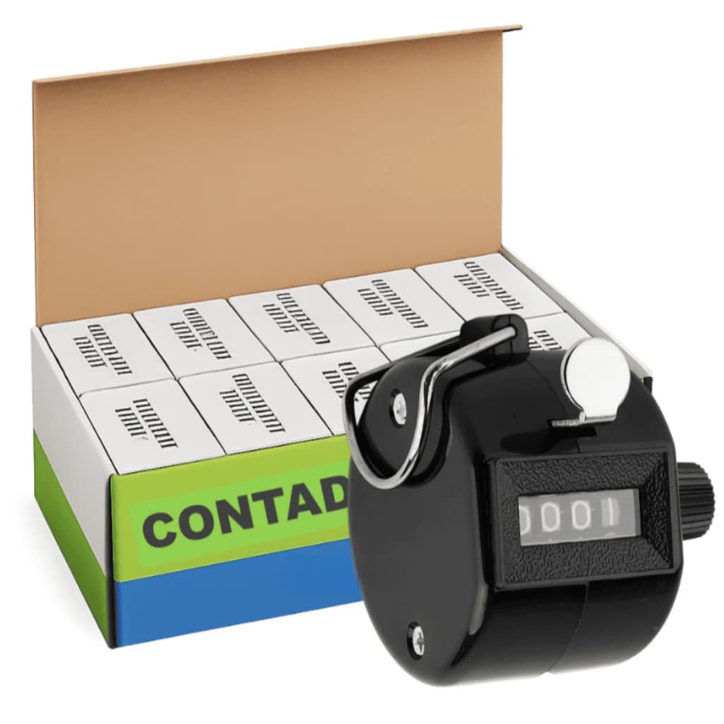 Contador Manual De Pessoas 4 Dígitos Controle Entrada – BOM6303