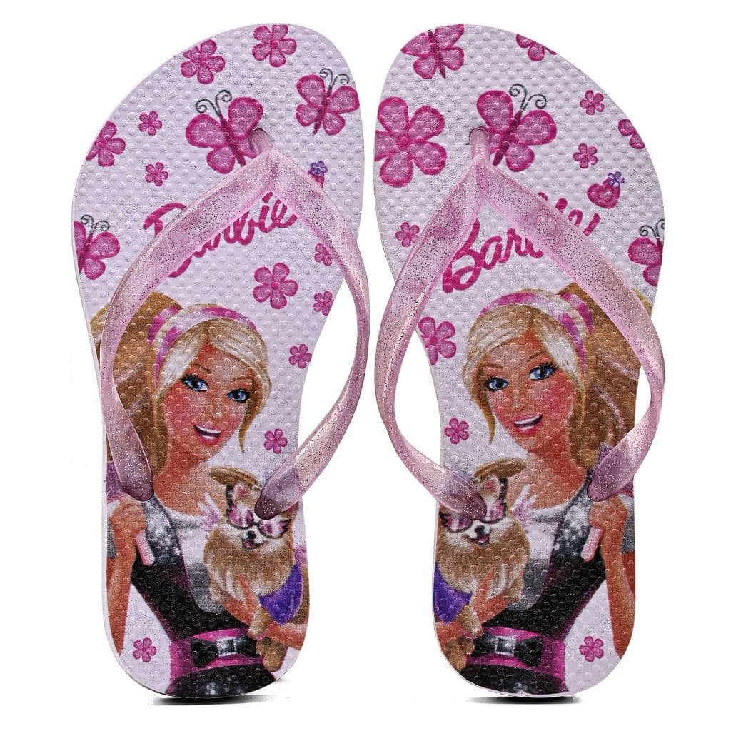 Chinelo Infantil Menina Barbie Antiderrapante Super Macio e Leve Lançamento