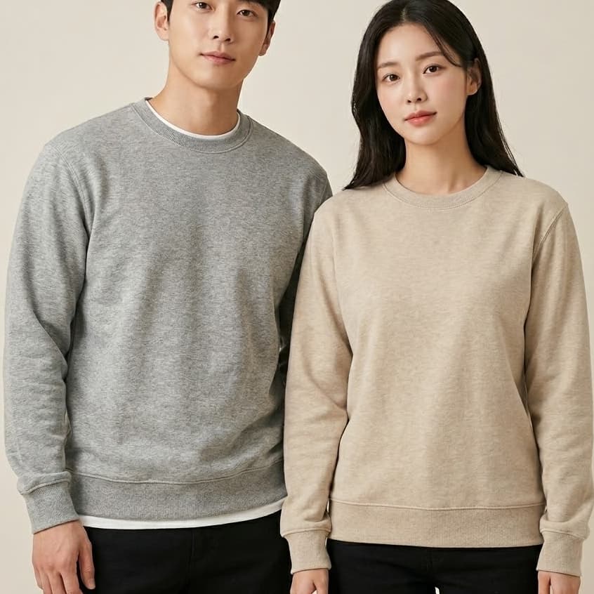 Kit 2 Moleton Masculino Blusa de Frio Gola Careca Casaco Liso Casual Inverno Quentinho Confortavel