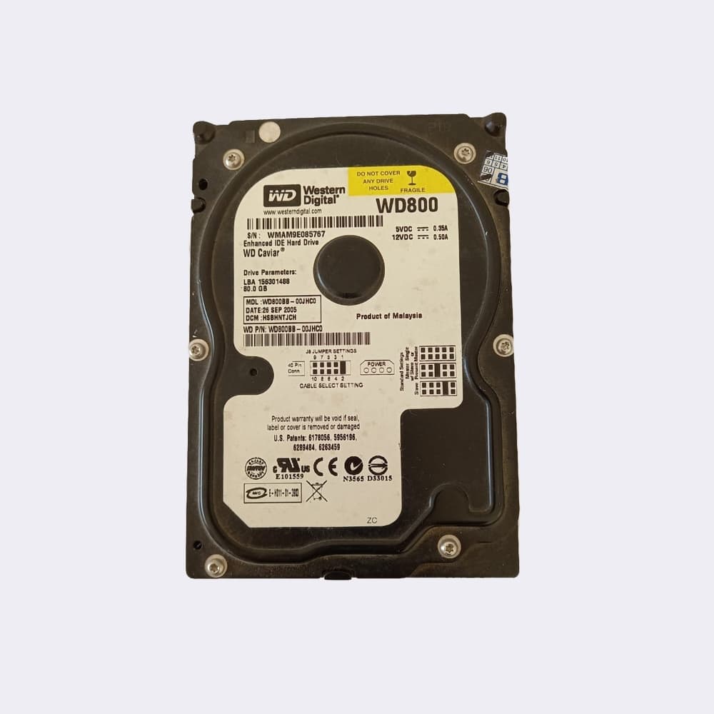 HD Hard Disk IDE 80GB 7200RPM WD800BB - Western Digital Lacrado