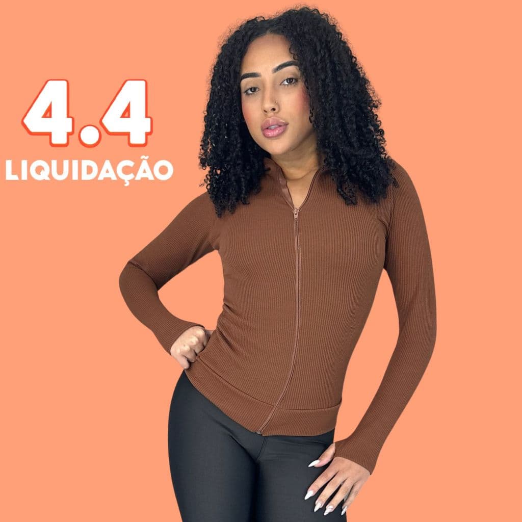 Casaquinho Jaquetinha Ziper Frontal Treino Academia Esportiva Casaco Jaqueta Feminina