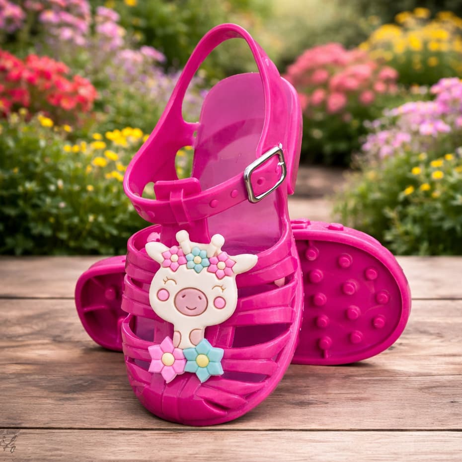 Sandália Infantil Feminina Papete Menina Leve e Confortável