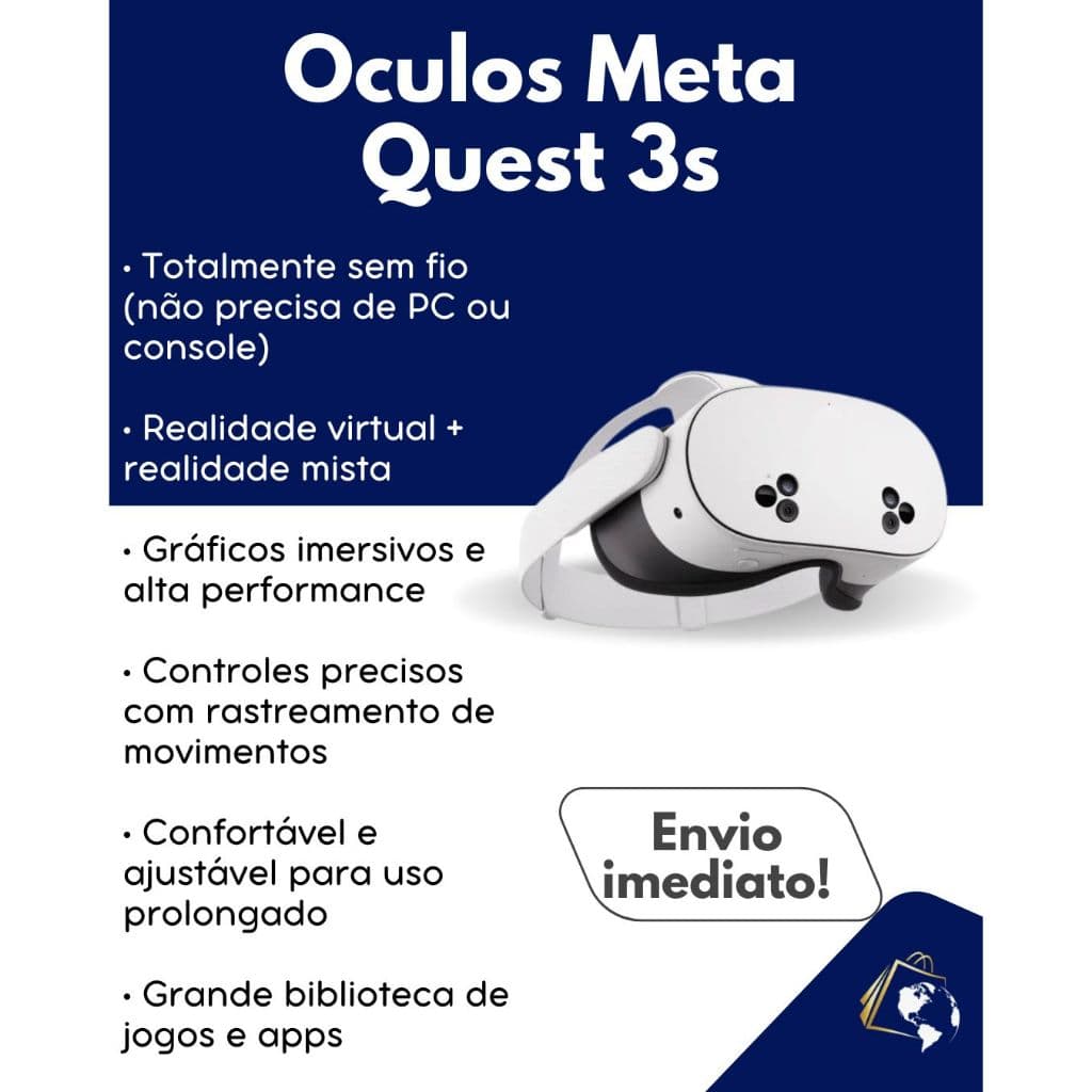 Óculos De Realidade Virtual Meta Quest 3s 128gb - branco