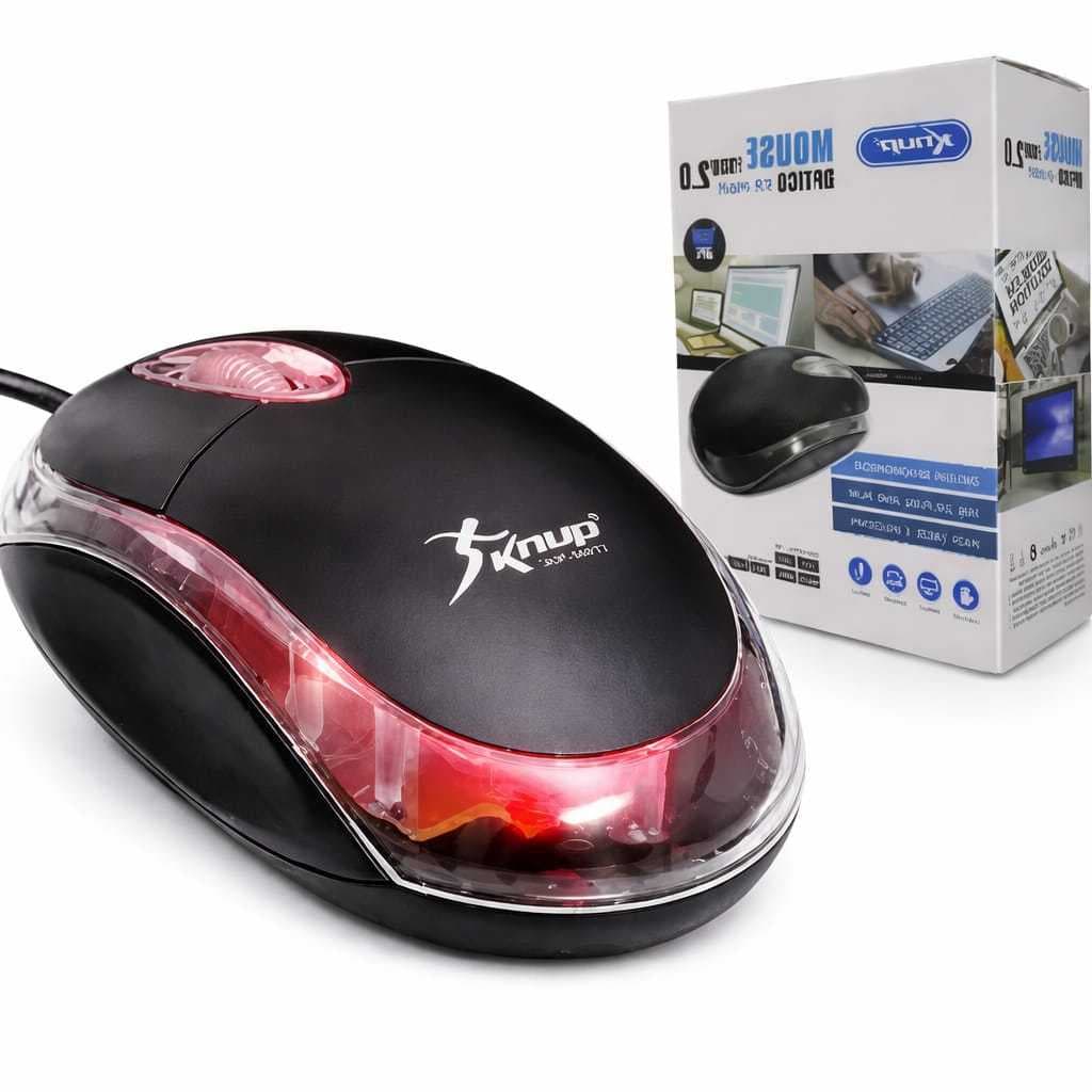 Mouse Com Fio USB Óptico 1200 DPI Ergonômico Alta Precisão Para PC Notebook Escritório