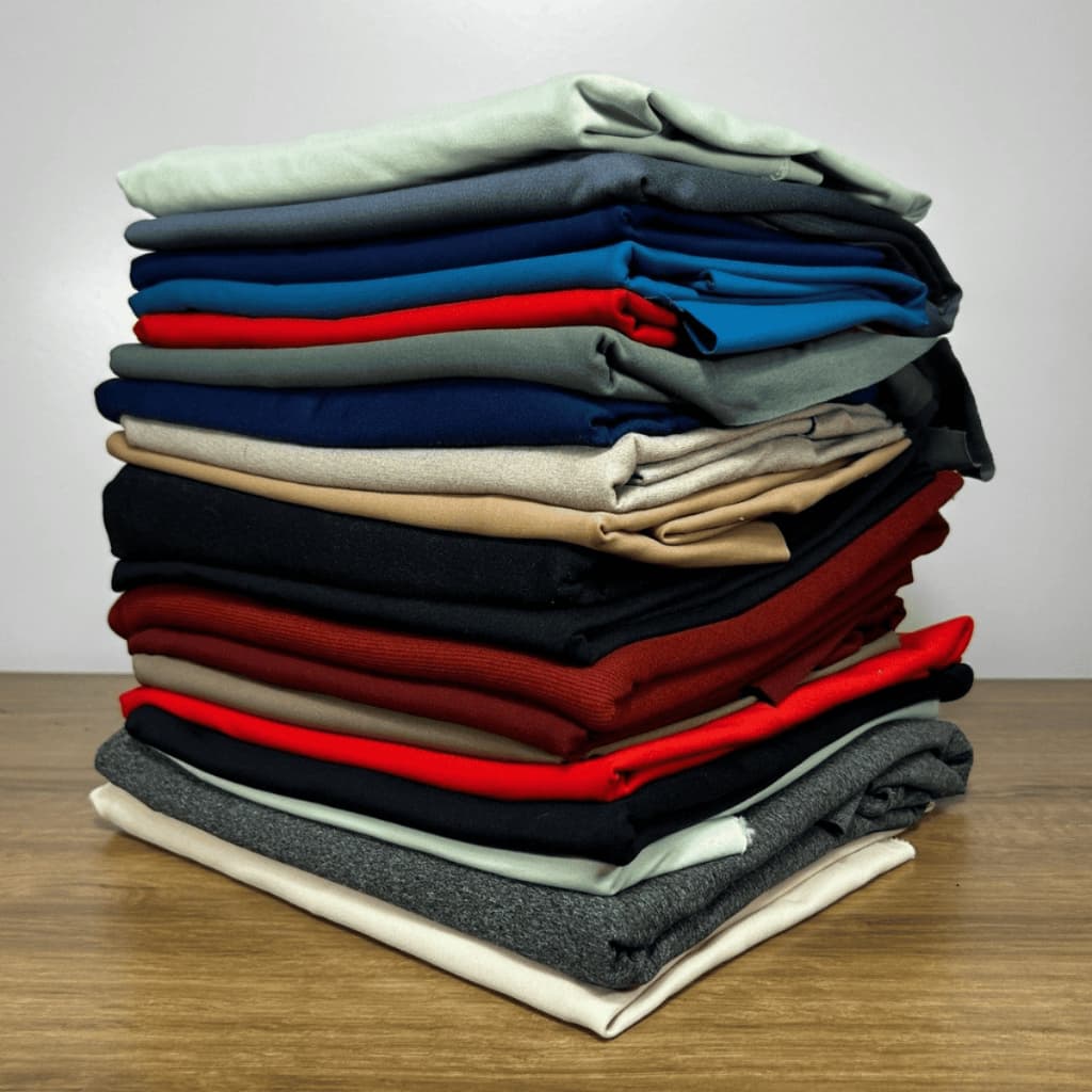 Pacote C/ Retalhos Suplex Poliéster P Moda fitness, praia, bermuda Peças até 80cm pequeno 1kg rendimento1,5m