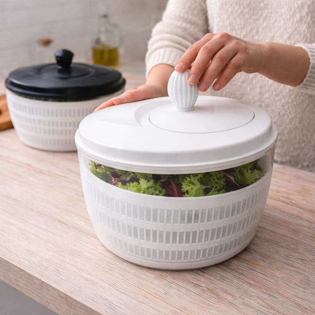 Centrífuga De Salada Secador Verduras  Manual 4 Litros