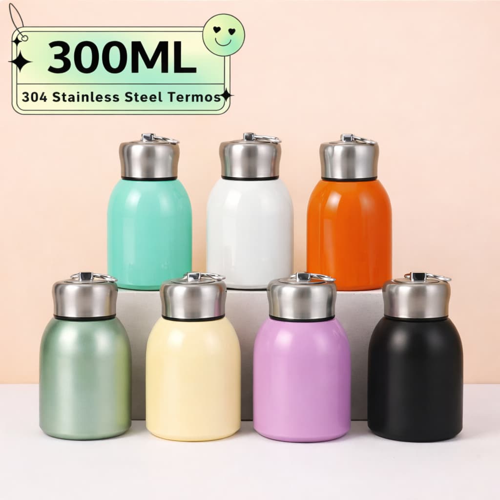 300ml Caneca Térmica Crianças Chaleira 304 Aço Inoxidável Isolado Esporte  Viagem Portátil À Prova De Vazamento XPDBWB D