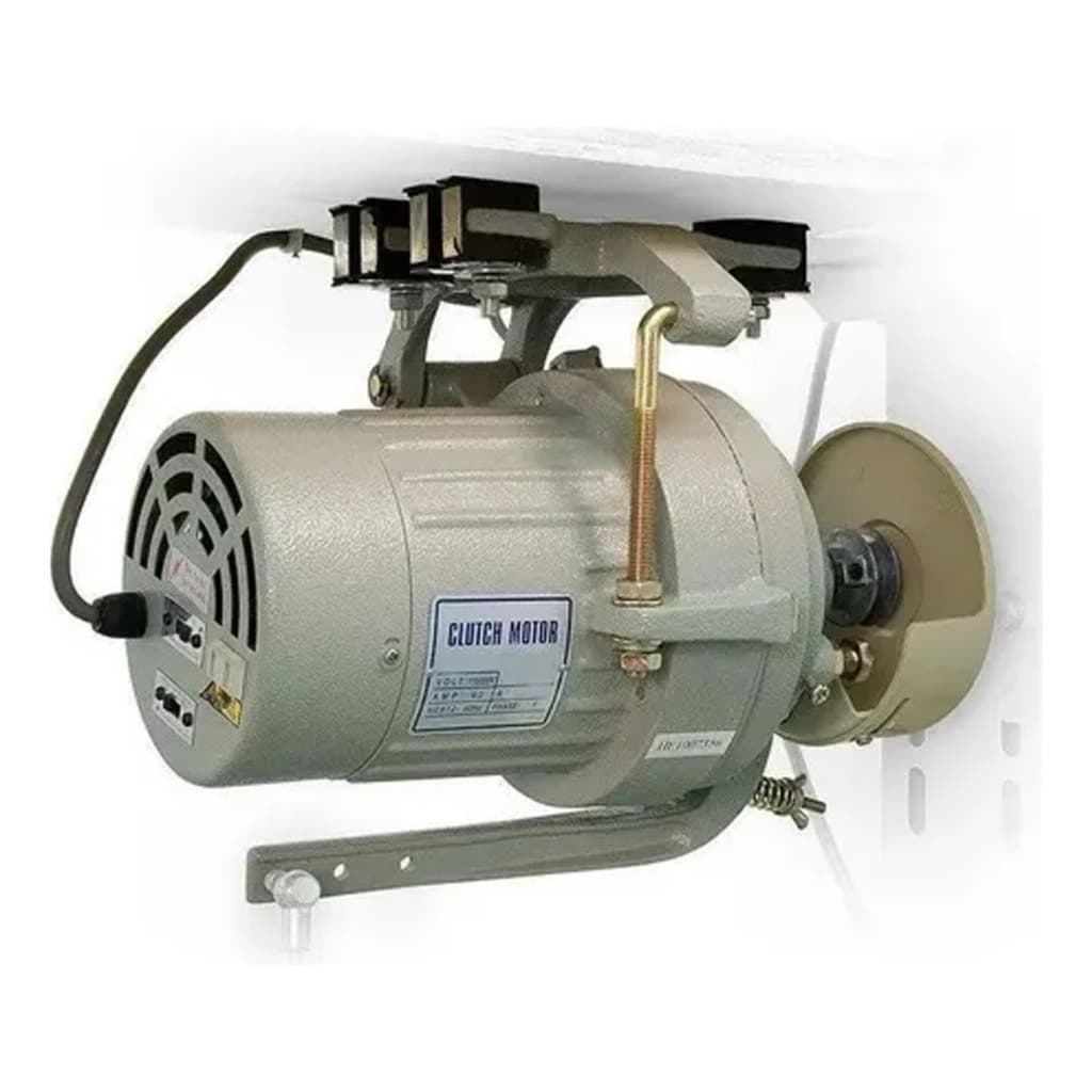 Motor Máquina Costura 400w Industrial Alta Rotação 3450rpm Bivolt Cinza