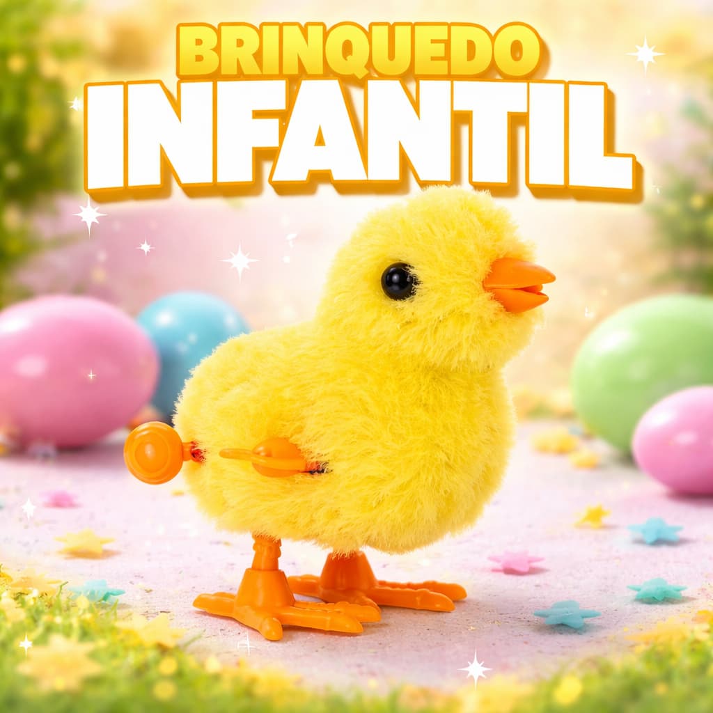 Kit Com 1 2 3 4 ou 5  Pintinhos Amarelinho Divertido Pelúcia A Corda Infantil Para Brincar Crianças