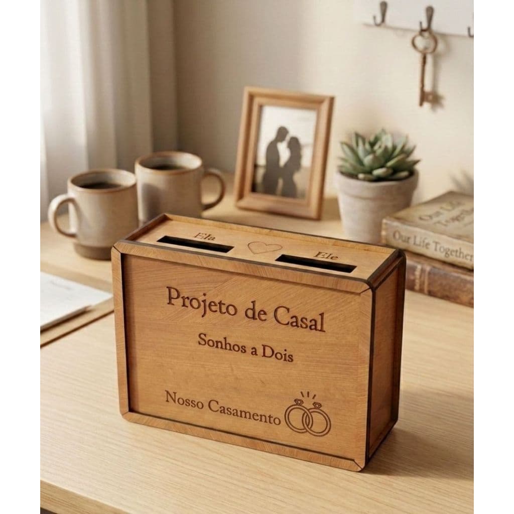 cofre cofrinho desafio casal juntar dinheiro casal juntos casa casamento viagem