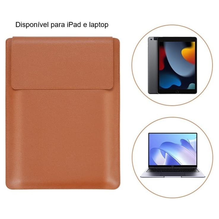 saco de proteção de couro sintético de alta qualidade para laptop para 13-16 polegadas