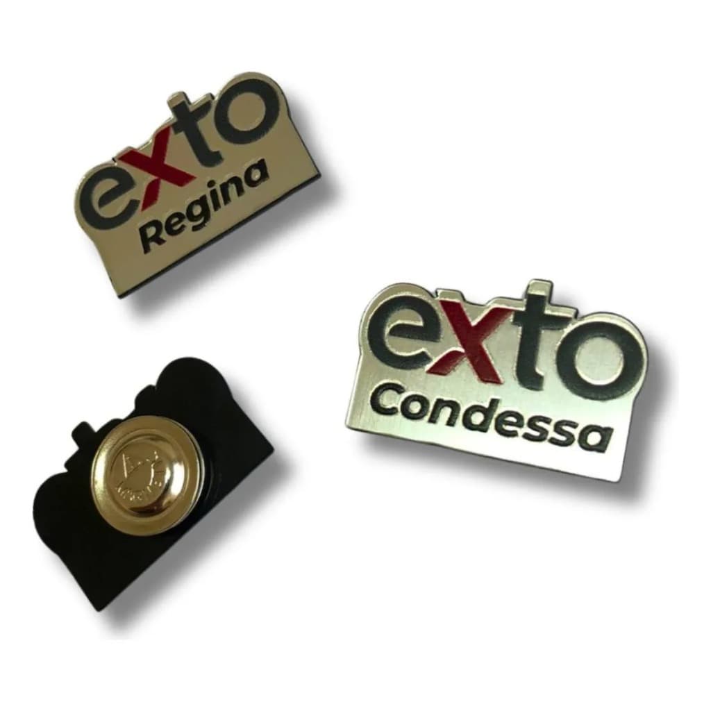 Broche Personalizado Formato Acrílico Espelhado Alfinete ou Imã Magnético