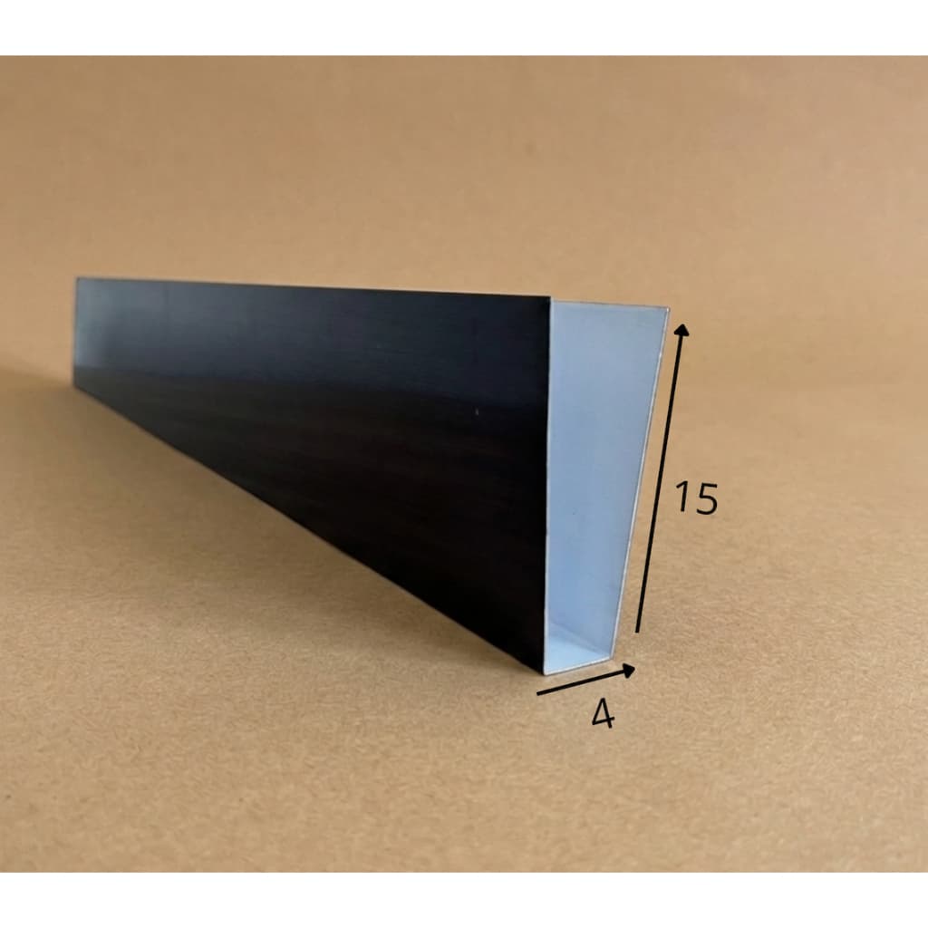 Salva Porta 4cm x 15cm Branco/Preto/Galvanizado