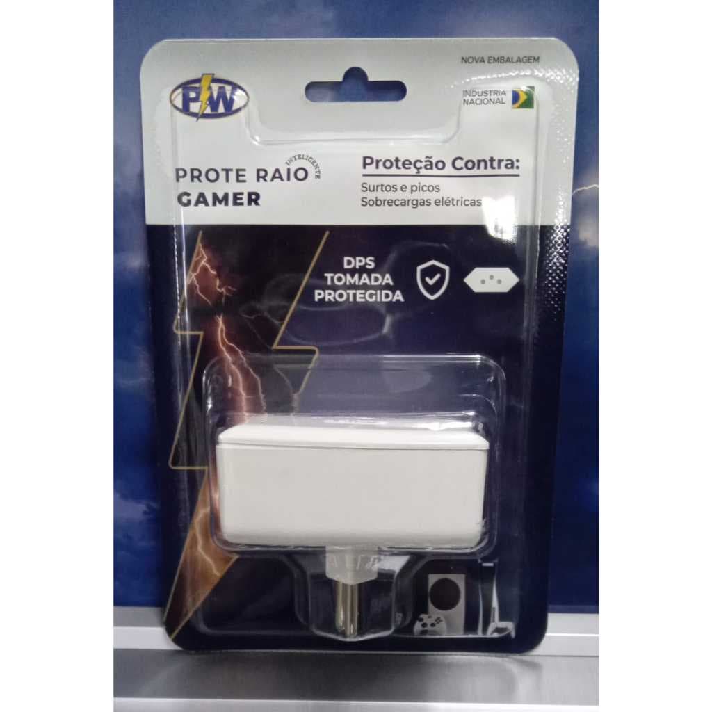 PROTE RAIO GAMER 127V - Proteção para VIDEO GAMES contra RAIOS e PICOS de ENERGIA