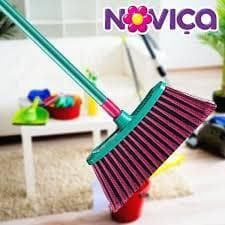 KIT VASSOURA FACIL MULTIUSO NOVIÇA  LIMPEZA POEIRA SUJEIRA CHAO HIGIENE