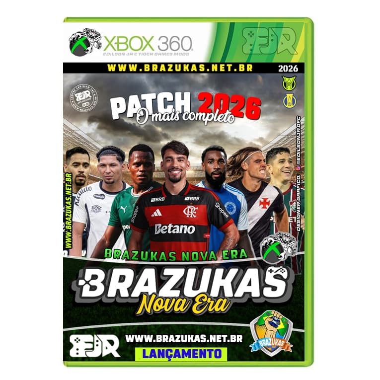 PES 2026 BRAZUKAS VERSÃO FEVEREIRO XBOX 360