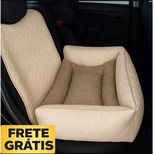 Protetor de Banco Veicular Pet Impermeável Grande com Colchonete Impermeável Fofinho