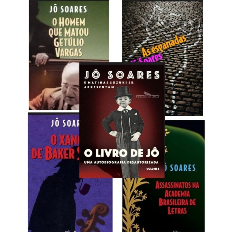 Livros de Jô Soares - O xangô de Baker Street - O homem que matou Getúlio Vargas - As esganadas - O livro de Jô