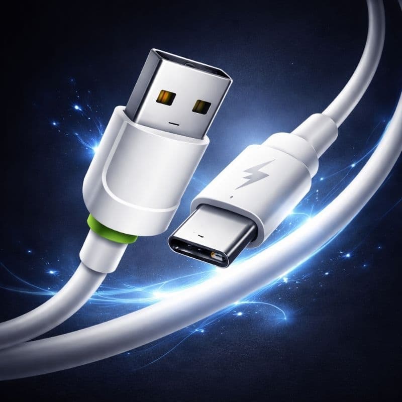 Cabo USB-C Tipo C 1M e 2M 4.8A Turbo Reforçado – Carregamento Rápido & Dados | Compatible Android / Samsung / Xiaomi