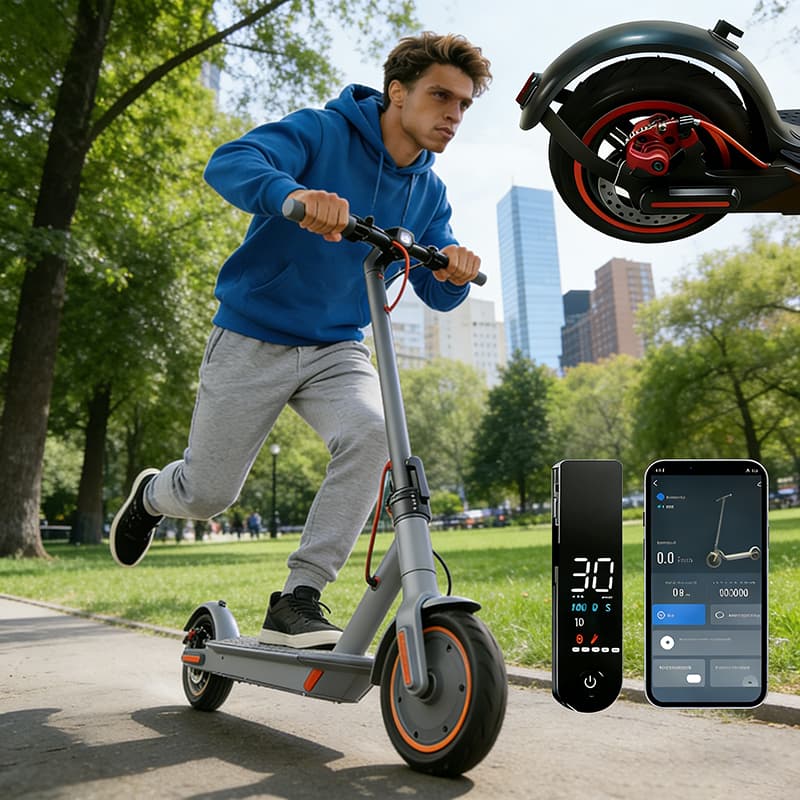 Patinete elétrico com de 8,5 polegadas longa autonomia suporta até 120kg carregamento rápido