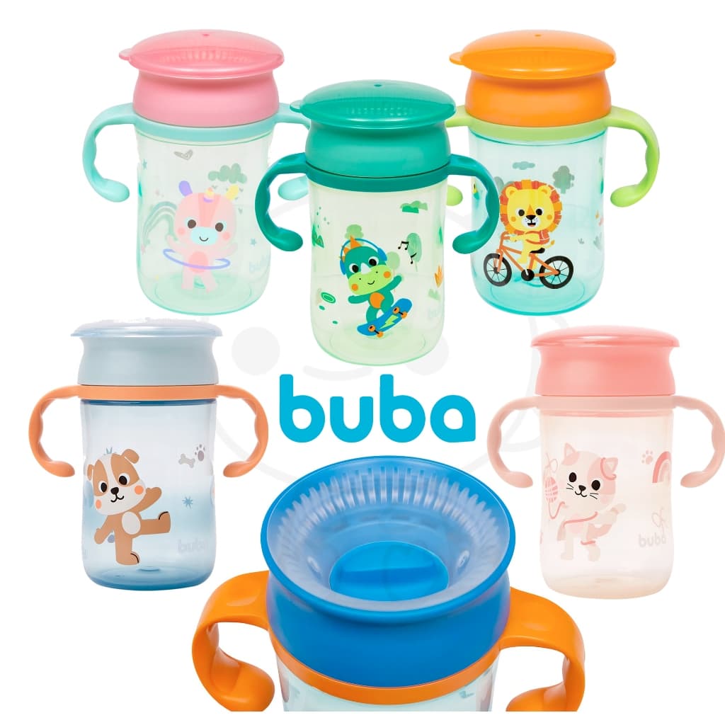 Copo De Treinamento 360 Lançamento Buba Novo Copinho Para Bebê Bubazoo Panda