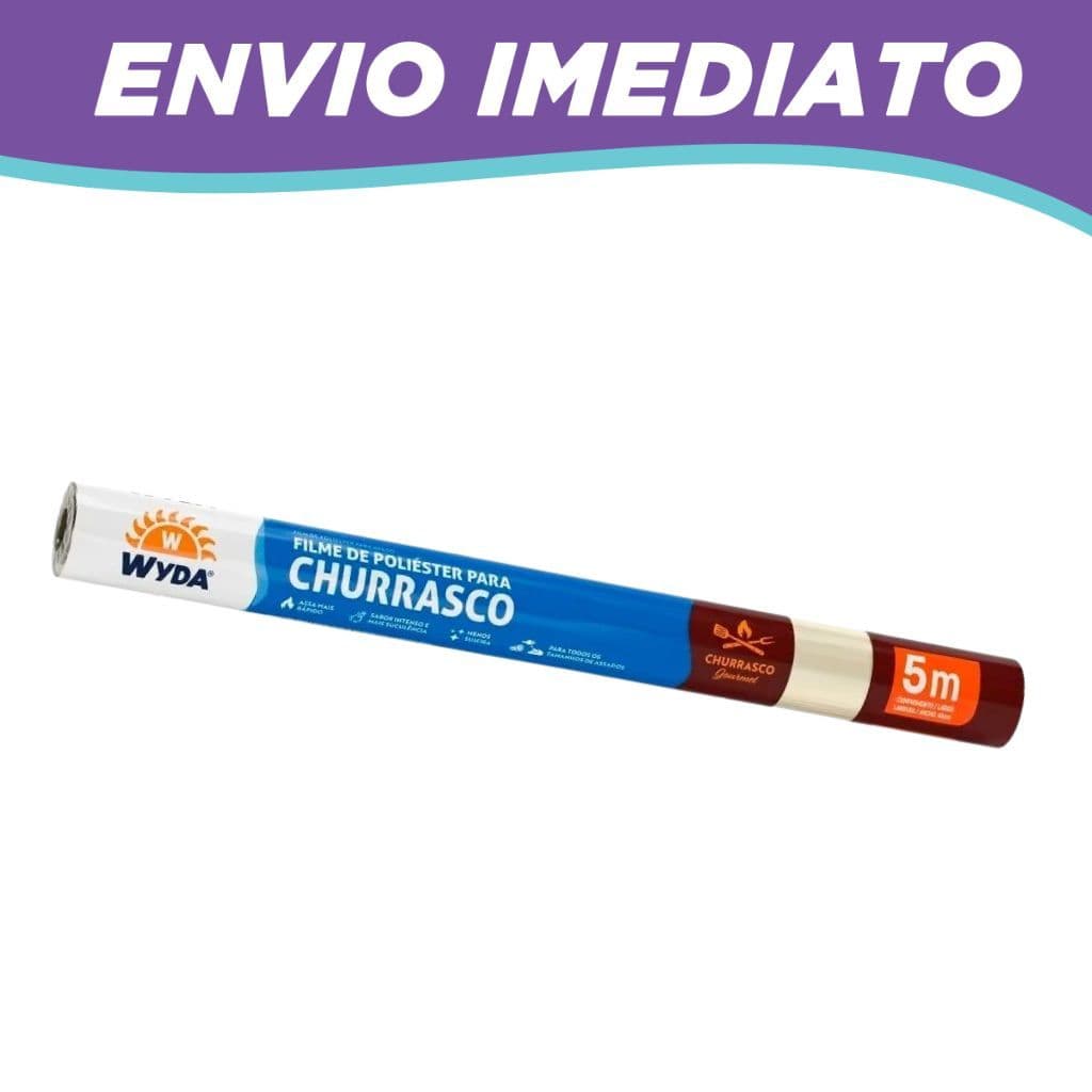 Filme De Poliéster Para Churrasco 5 Metros Celofane Wyda