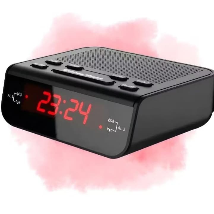 Rádio Relógio completo Digital completo am,FM  Lelong LE-671 Alarme Duplo bivolt com manual e nota fiscal ,110/220v