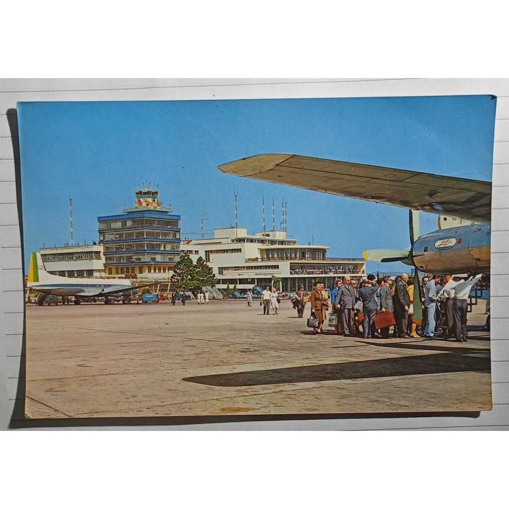 Cartão Postal Antigo – Aeroporto de Congonhas, São Paulo (anos 1960) – Aviação Clássica