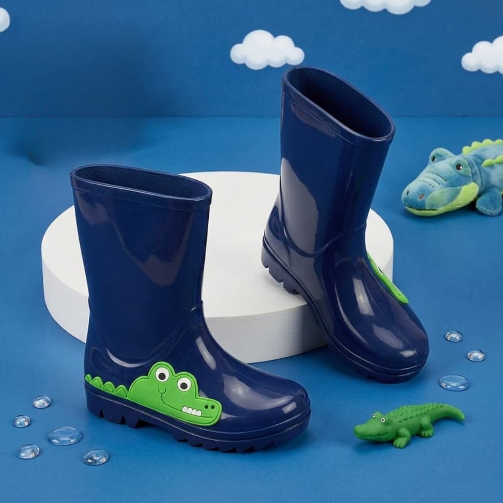 Galocha Infantil Menino Confortável Jacaré Bota Menino Macia Vários Modelos