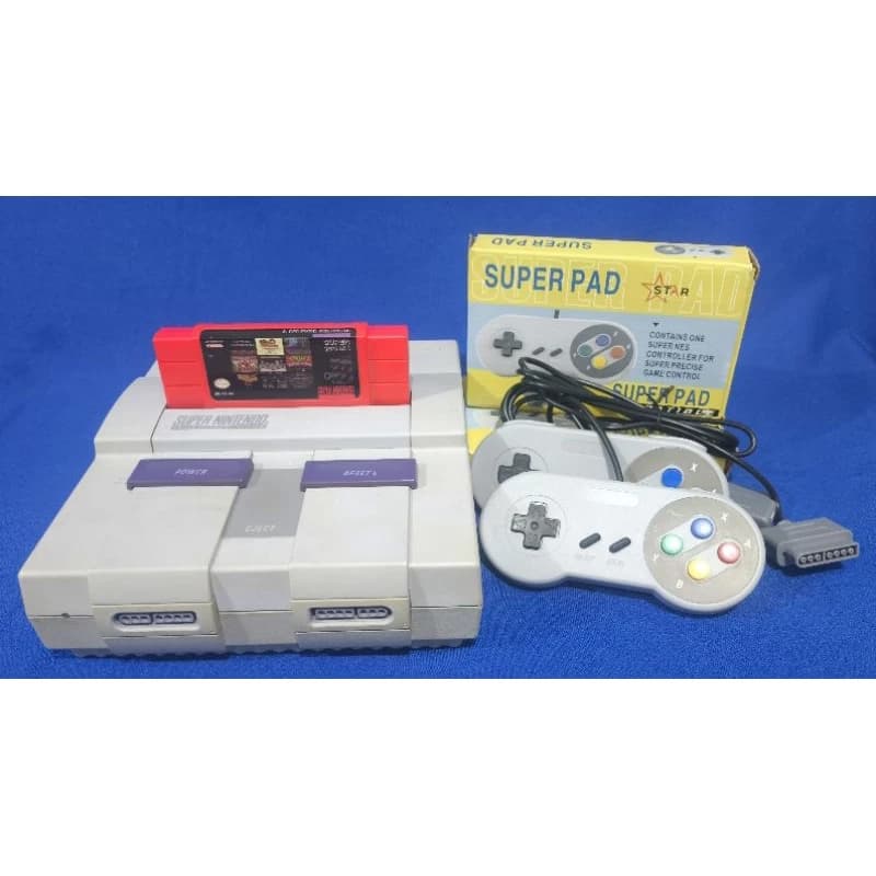 Console Super Nintendo Fat Com Cartucho 100 Jogos