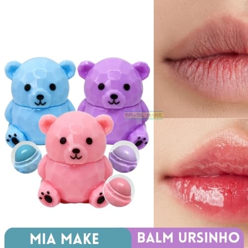 Mia Make Balm Ursinho Querido Morango Uva Tutti Frutti 11,5g