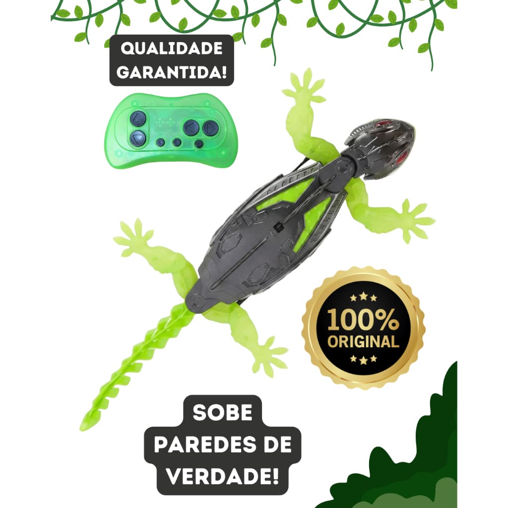 Lagarto Robo Geckosaurus Com Controle Remoto Infravermelho