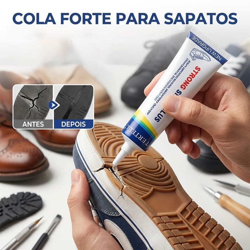 ola Sapatos Super Forte Anti-Desgaste Impermeável Conserto Tênis Couro 60ml