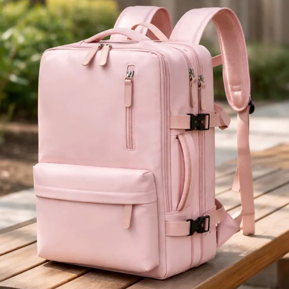 Mochila de Viagem Feminina Multifuncional Reforçada Impermeável Expansível para Notebook