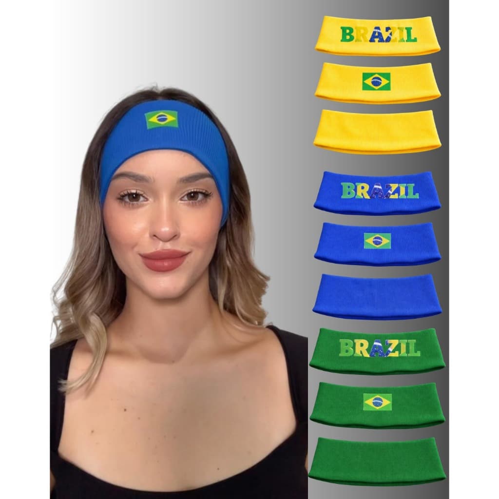 Faixa de Cabelo Brasil  | Faixa Esportiva Feminina | Faixa Torcida