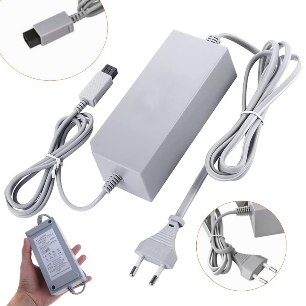Fonte Carregador Nintendo Wii Bivolt Cabo De Energia Alta Qualidade
