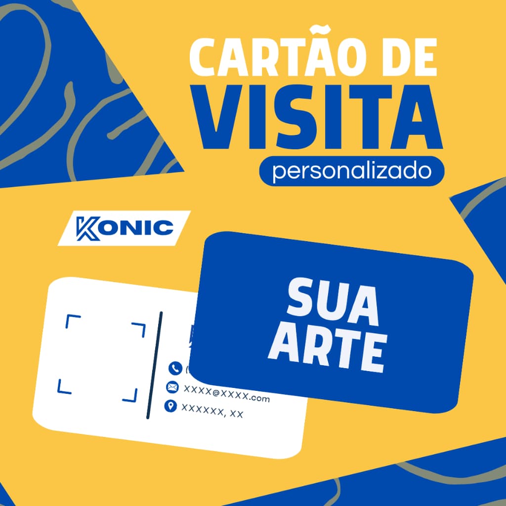 100 Cartões de Visita 260g Frente e Verso Brilhante - 9x5 cm