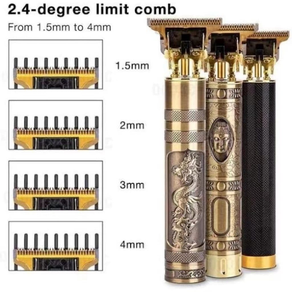 Máquina De Cortar Cabelo Para Barba Masculina Designer Elétrico Profissional Premium AV