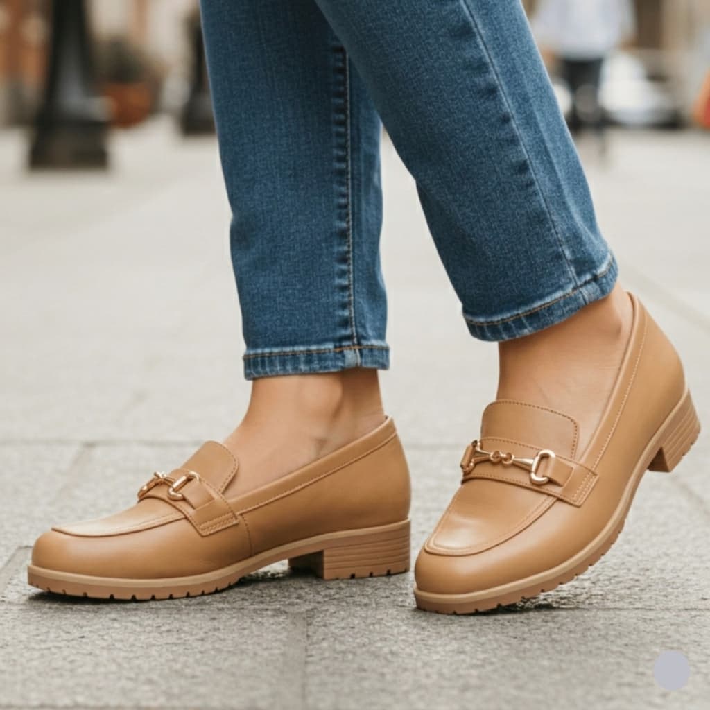 Sapato Mocassim feminino antiderrapante Confortável