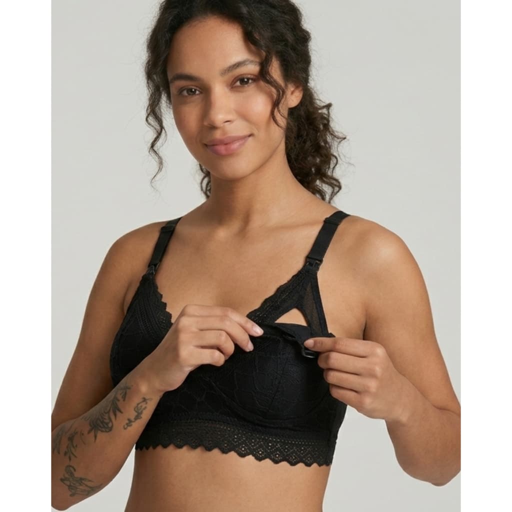 Sutiã de Amamentação Gestante Reforçado em Renda com Regulagem Gestação Pós Parto