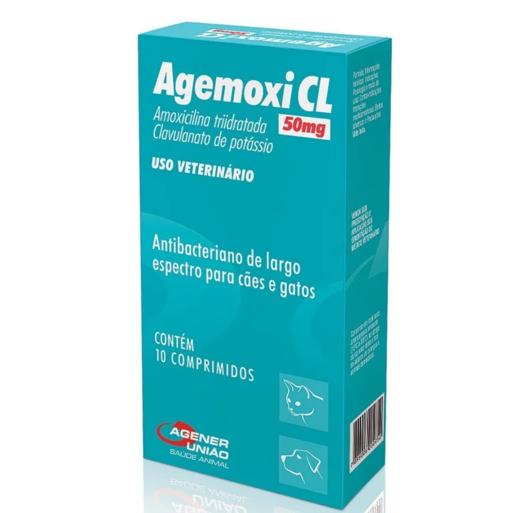 Agemoxi CL 50mg 10 comprimidos - Agener União