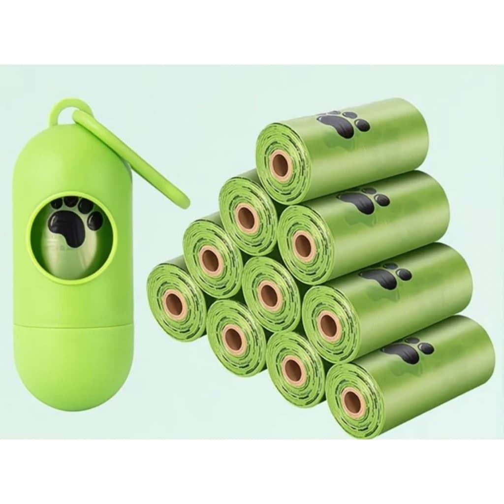 Porta Refil Ossinho + Saquinhos Cata Caca Higienicos Cachorro Gato