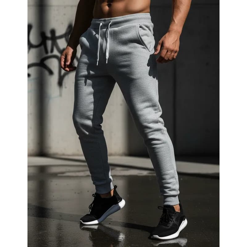 Calça Moletom Masculina com Cordão Ajustável para Cintura