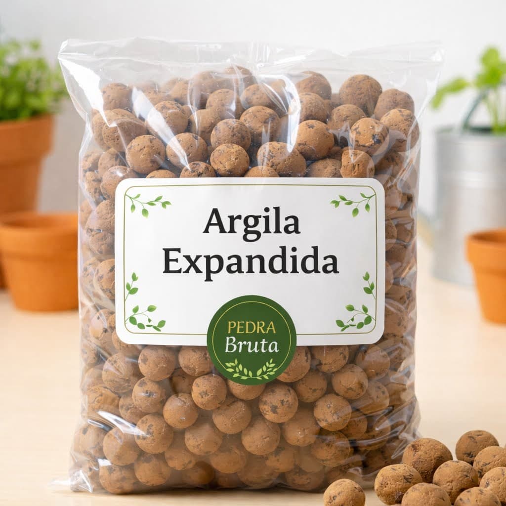 Argila Expandida 1kg 2kg 3kg 4kg 5kg Para Plantas Drenagem Decoração Vasos