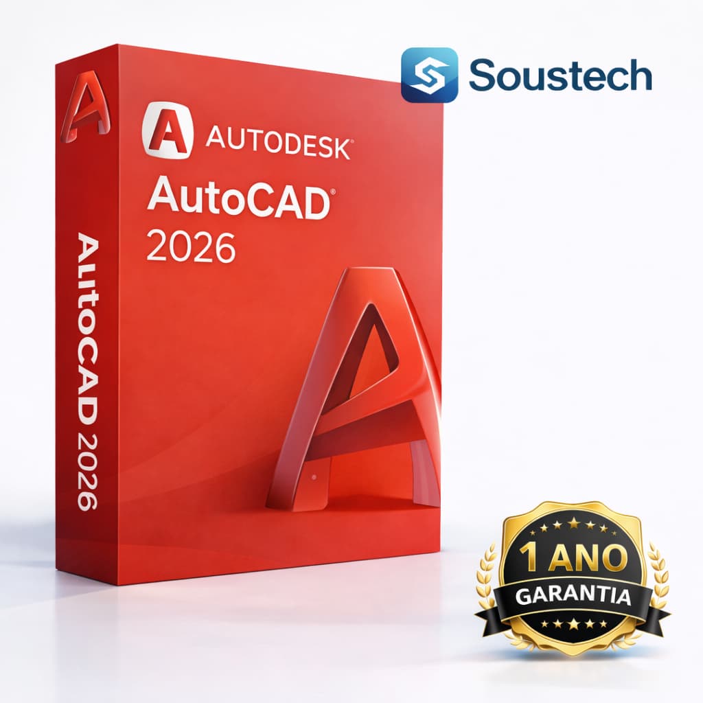 AutoCad 2026 Completo em Português/Inglês Vitalício 1 Ano De Garantia