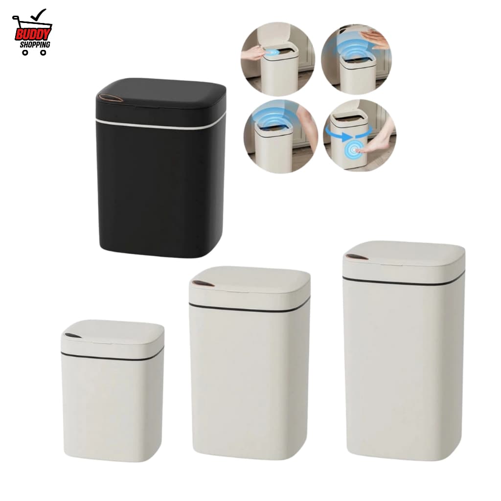 Lixeira Inteligente 12 14 16 Litros USB com Sensor Automático 3 Funções