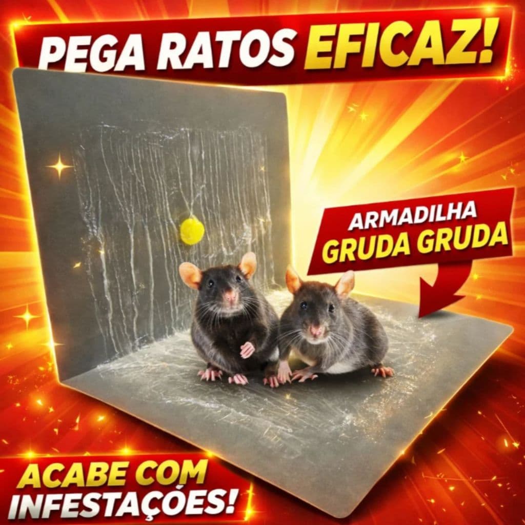 Cola Adesiva para Ratos com Captura Rápida e Segura